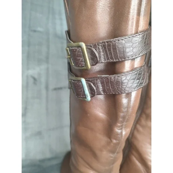 Corkeys Wyatt Tennley Buckle Boot Riding Boot Brown Size 8 - Picture 10 of 16